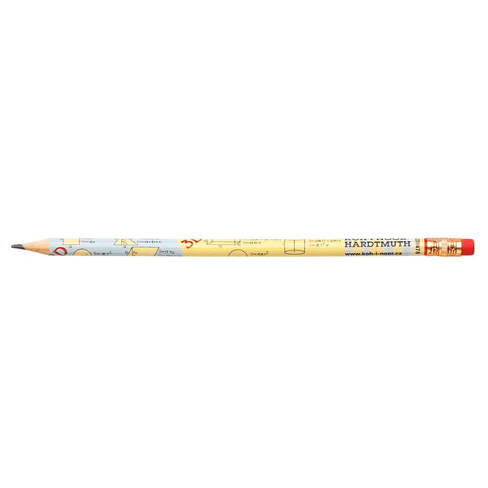 Bleistifte &quot; Formeln &quot;  mit Radiergummi - Gradation HB -  im 12er Pack