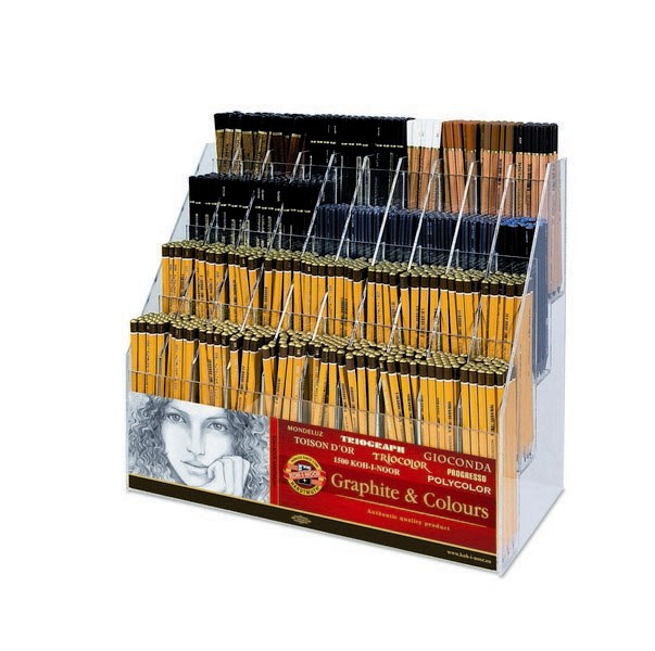 K&#252;nstler- Set   Acryl- Aufsteller /  Display  gef&#252;llt mit  924 K&#252;nstlerstiften