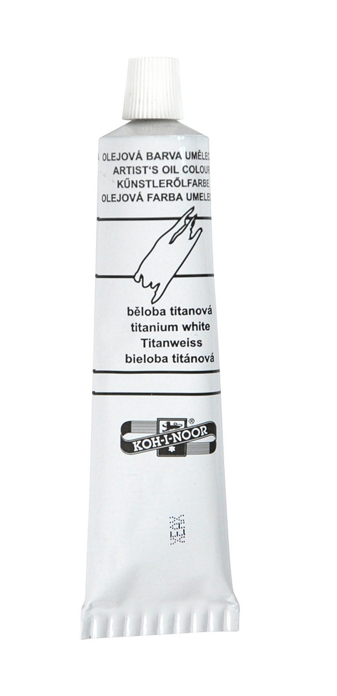 &#214;lmalfarbe- M&#225;nes Colours  40 ml Tube  -  Titanium White