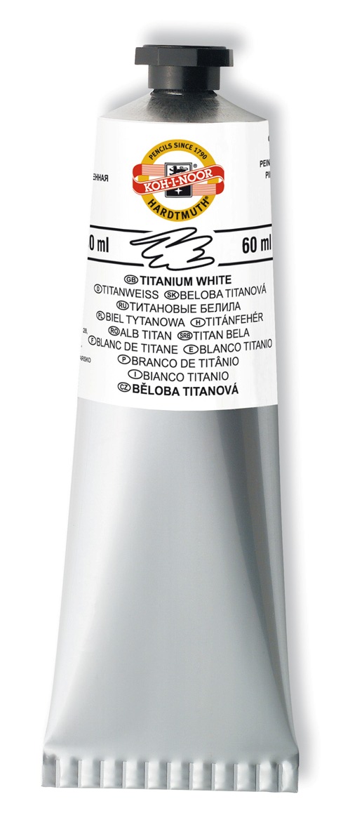 &#214;lmalfarben-  M&#225;nes Colours  60 ml Tube  - Titanium White