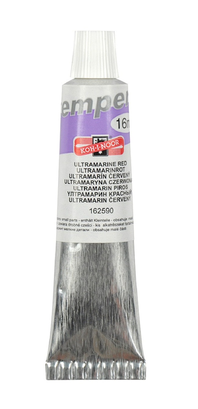 Temperafarbe 16 ml  / Tube  - Ultramarine Red
