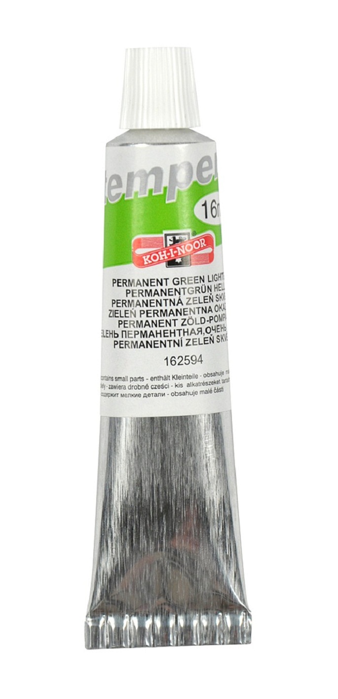 Temperafarbe 16 ml  / Tube  - Permanent Green Brilliant