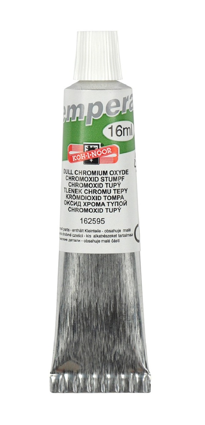 Temperafarbe 16 ml  / Tube  - Dull Chromium Oxide
