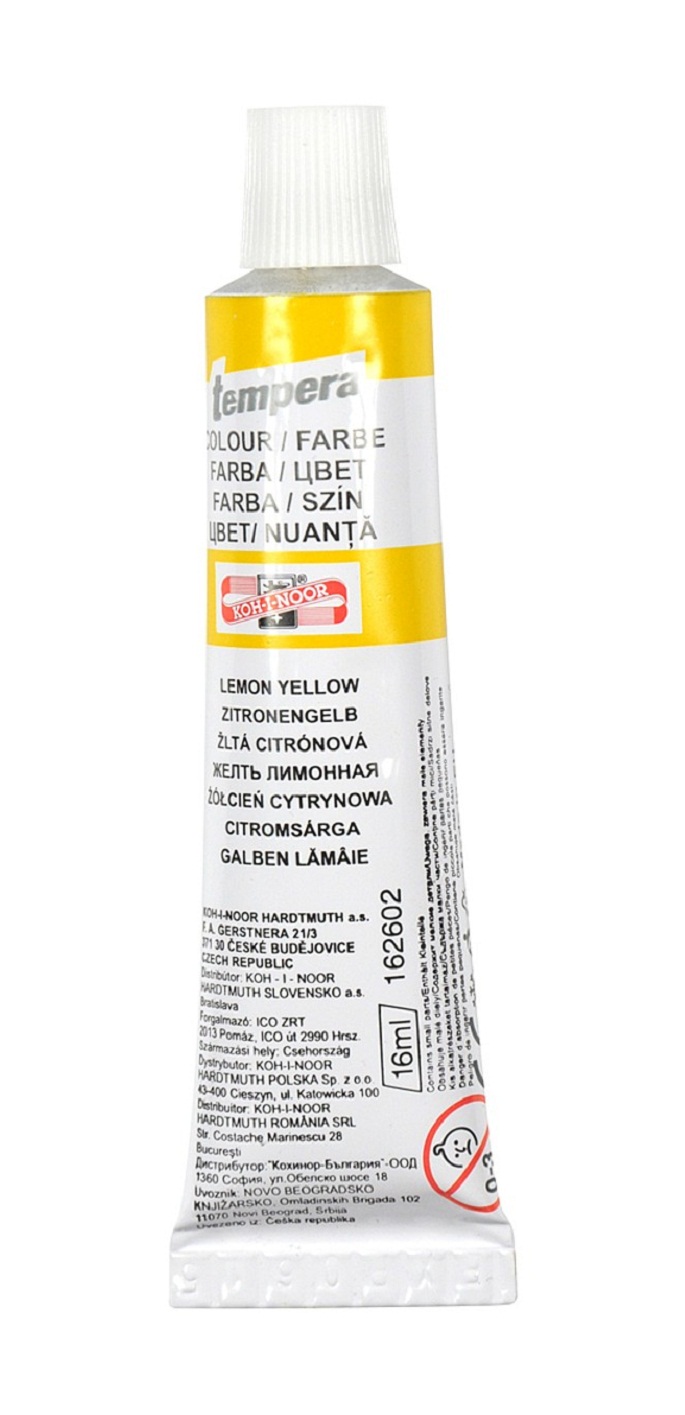 Temperafarbe 16 ml / Tube  - Lemon Yellow