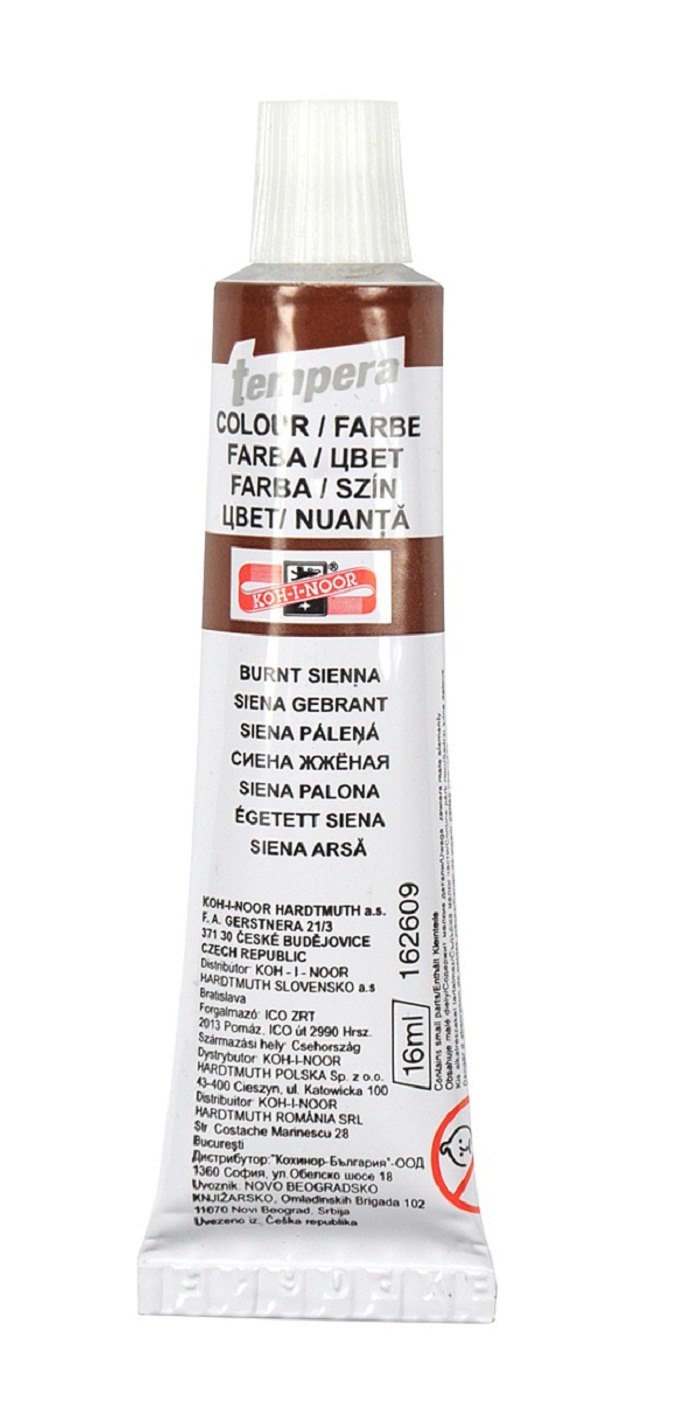 Temperafarbe 16 ml / Tube - Sienna Burnt