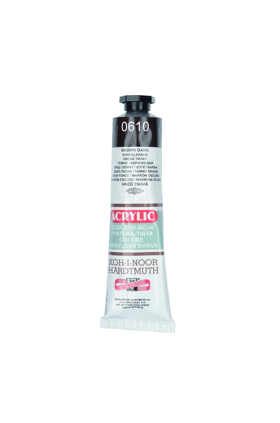 Acrylfarbe 40 ml Tube  - Dark Brown / 0610