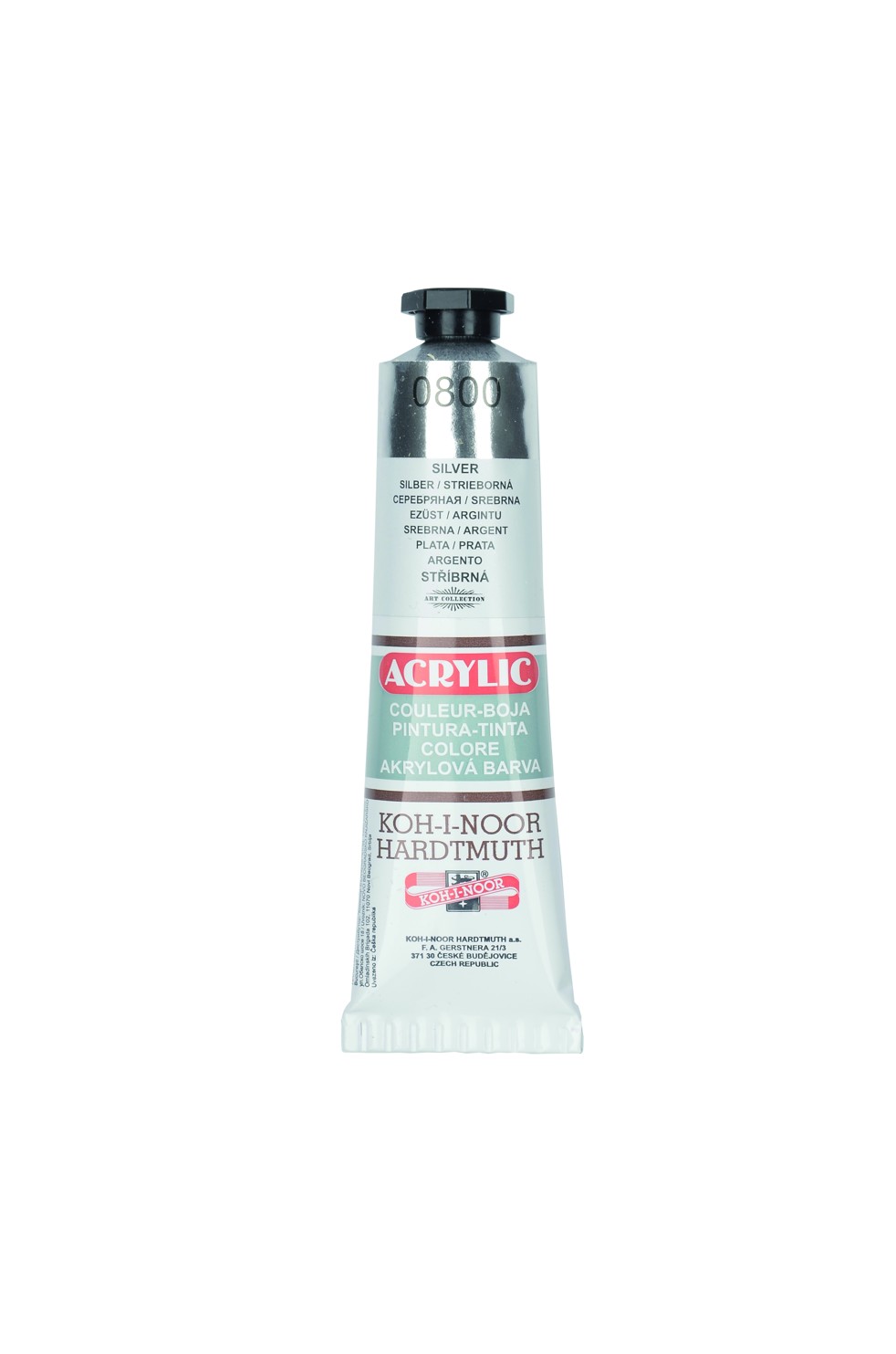 Acrylfarbe 40 ml Tube  - Silver / 0800