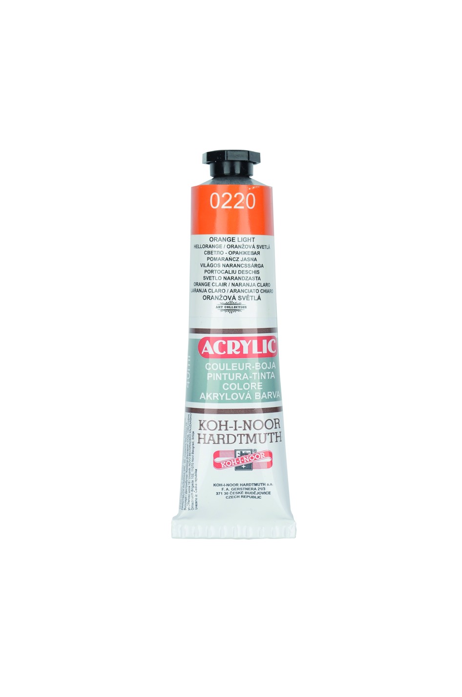 Acrylfarbe 40 ml Tube  - Light Orange / 0220