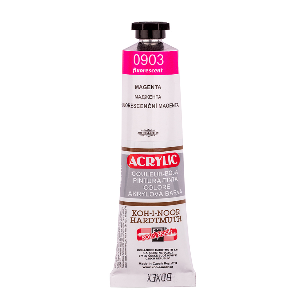 Acrylfarbe 40 ml Tube  - Magenta fluoreszierend / 0903