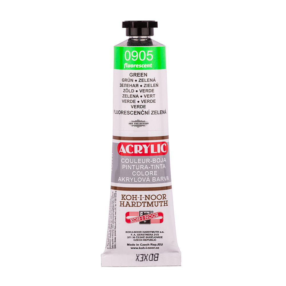Acrylfarbe 40 ml Tube  - Gr&#252;n fluoreszierend / 0905