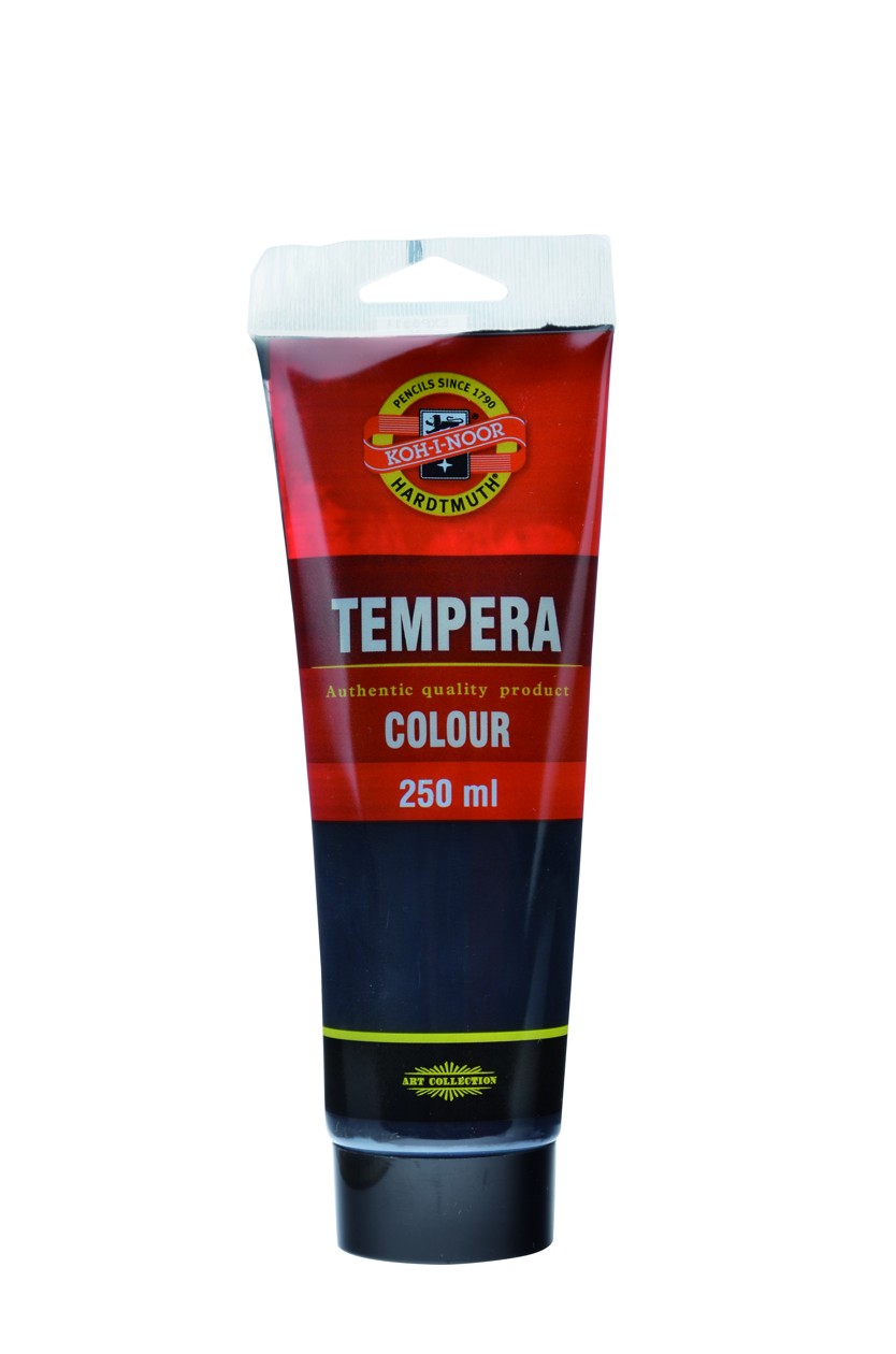 Temperafarbe 250 ml / Tube  -  Black - 1700