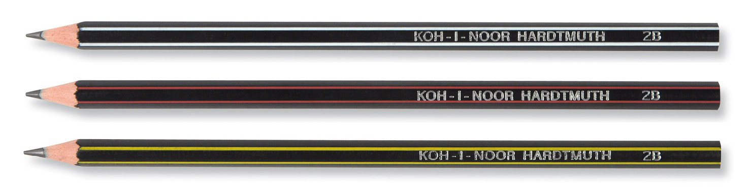 Bleistifte Extra flexible  Graphitstifte   - Gradation 2B - im  12er Pack