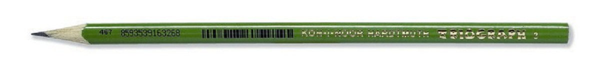 Bleistifte dreieckige Graphitstifte - H&#228;rtegrad 3 - im 12er Pack