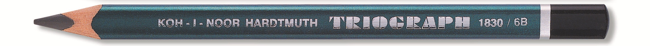 Graphitstifte Jumbo Metallic / Triograph 5,6 mm - Gradation 1830 / 6B - im 6er Pack