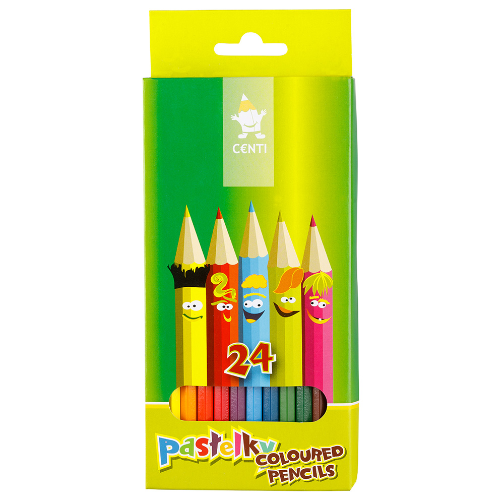 Buntstifte &quot;CENTI&quot; Schul- Farbstifte  24er Pack