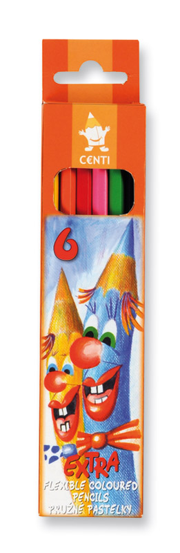 Buntstifte &quot;CENTI- Extra Flexibel &quot;  Schul- Farbstifte  im  6er Pack