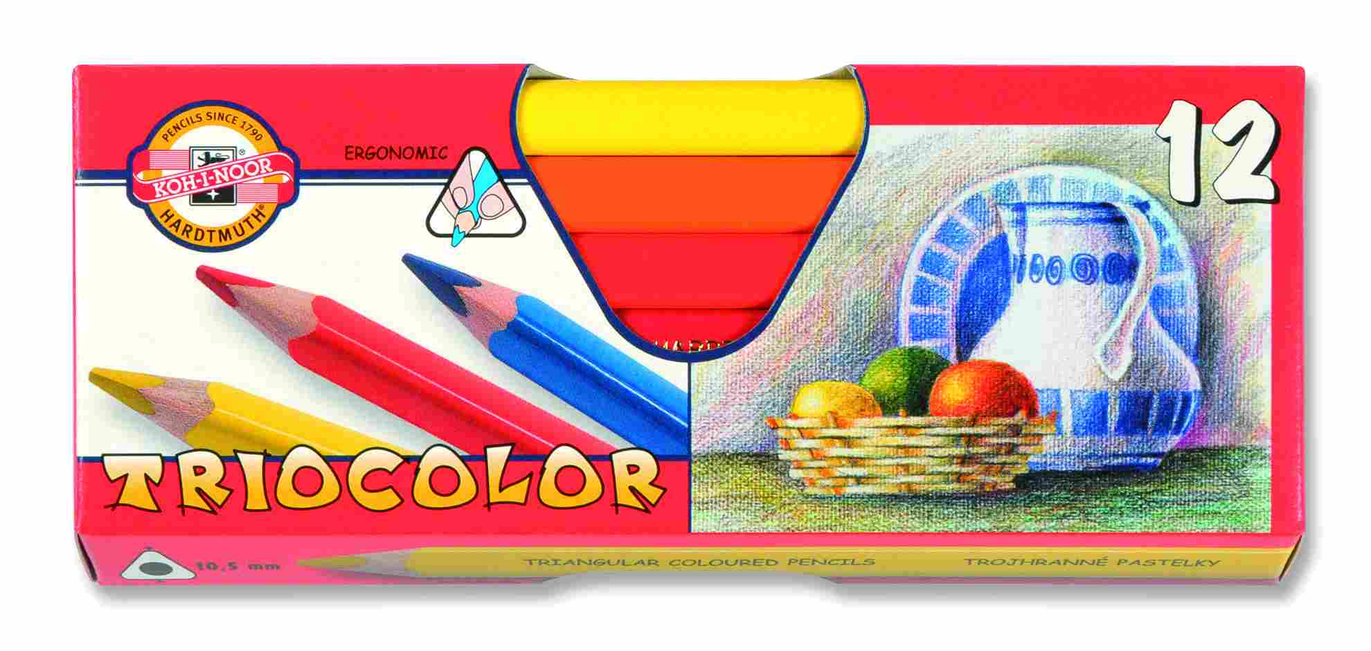 Buntstifte Triocolor  Jumbo / Schulfarbstifte  12er Pack
