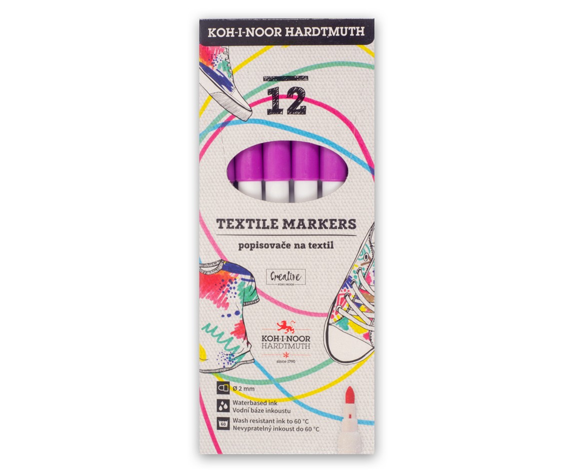Textilmarker  2,0 mm  Rundspitze /  Violett