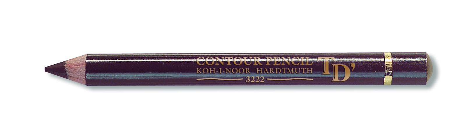 Konturenstifte braun mit Schutzkappe - Strichfarbe Braun - 12er Pack