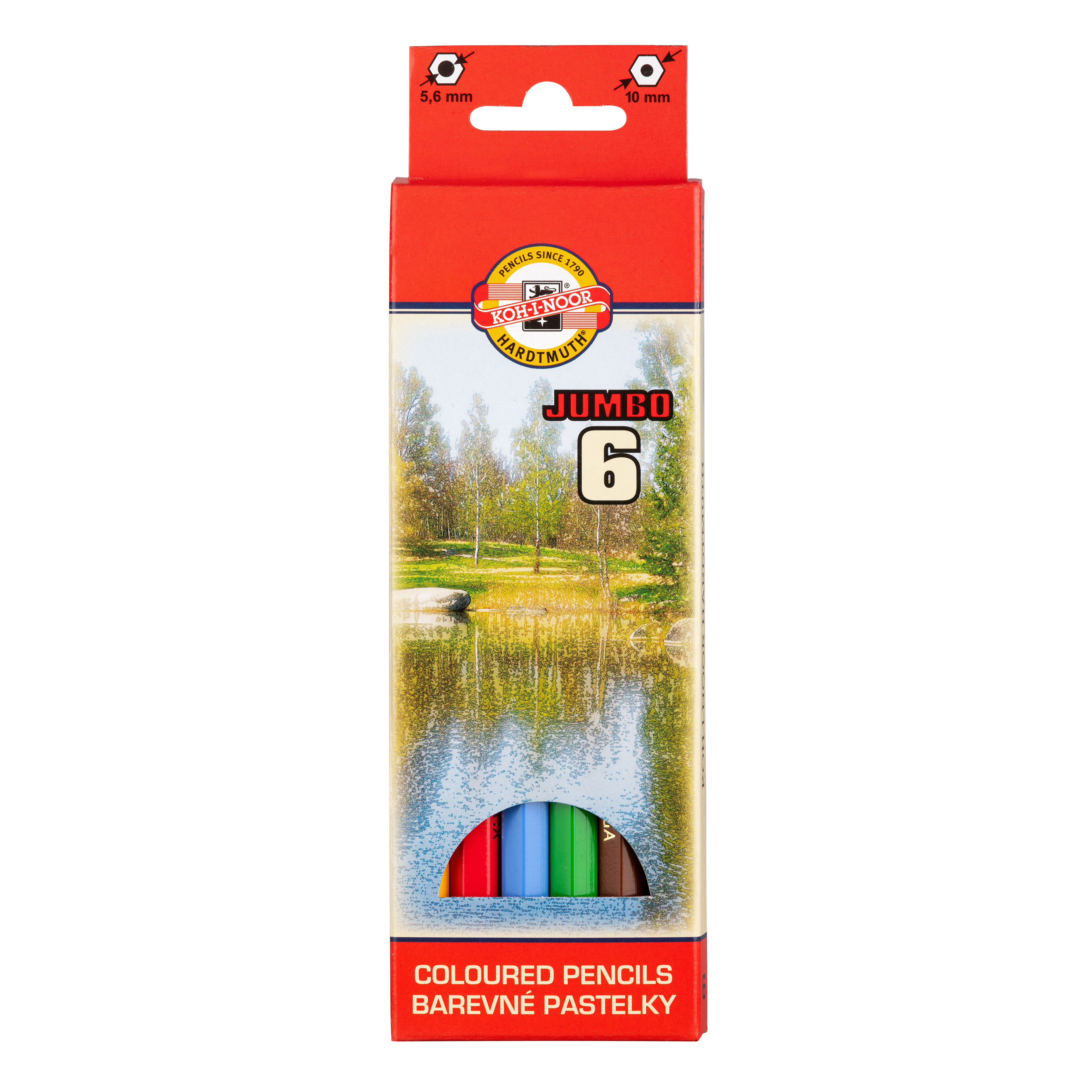Buntstifte &quot;Omega&quot; Jumbo Farbstifte im 6er Pack