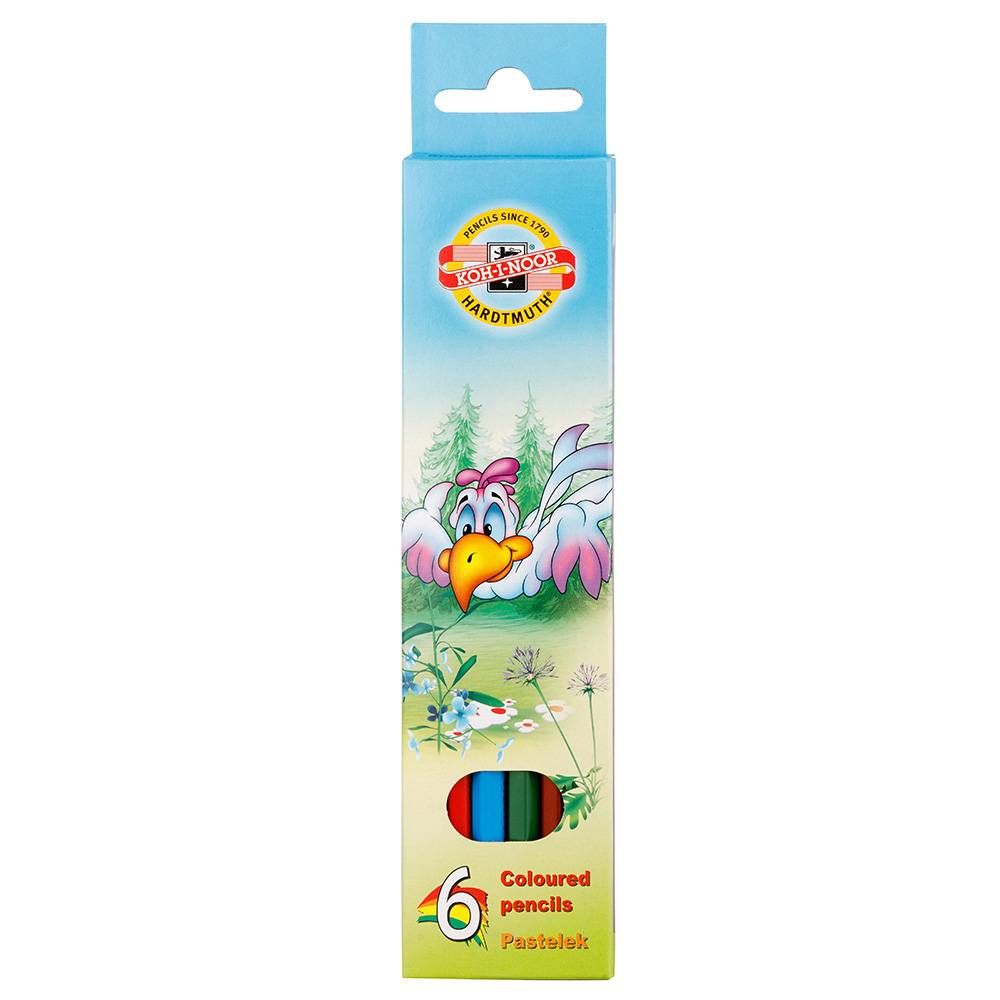 Buntstifte &quot;Vogel&quot; Schul- Farbstifte im  6er Pack