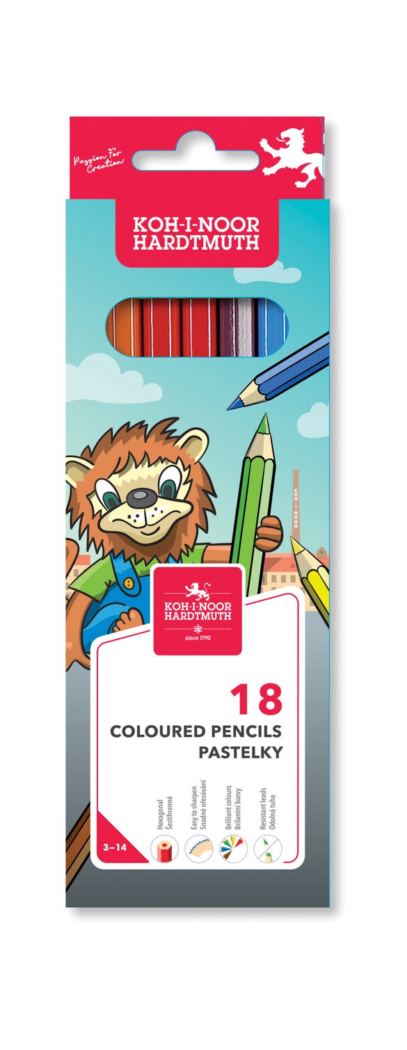 Buntstifte &quot; LION&quot;  Schul- Farbstifte im 18er Pack