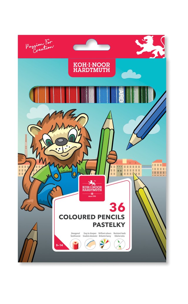 Buntstifte &quot; LION&quot;  Schul- Farbstifte im 36er Pack