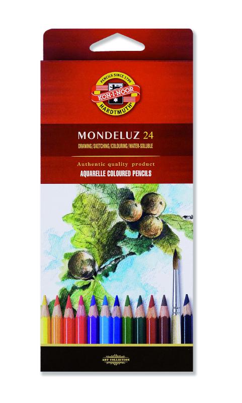 Aquarell- K&#252;nstlerfarbstifte   24 er Pack im Pappetui