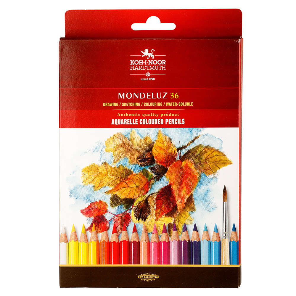 Aquarell- K&#252;nstlerfarbstifte   36er Pack im Pappetui