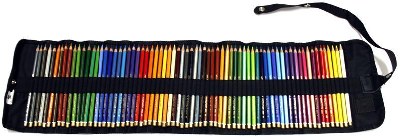 Aquarell- Stiftetasche gef&#252;llt mit 72 Aquarell- Farbstiften