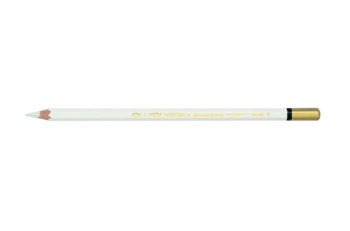 Aquarell- Buntstifte Mondeluz 12 St&#252;ck  - Nr. 1 Titanium White