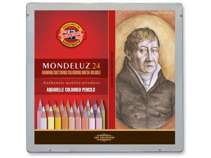 Aquarell- Farbstifte 24er Set &quot; Portrait &quot; im Metalletui  (12 PL)