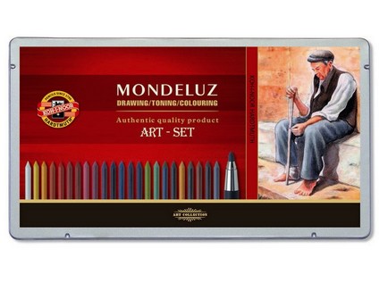 Aquarell- K&#252;nstler &quot; Art- Set &quot; 32  Teile im Metalletui