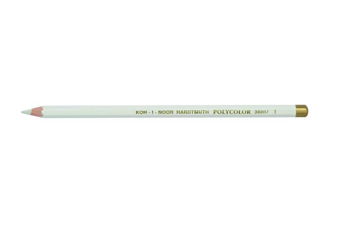 Polycolor- K&#252;nstlerfarbstifte 12 St&#252;ck  - 1 / Titanium  White -