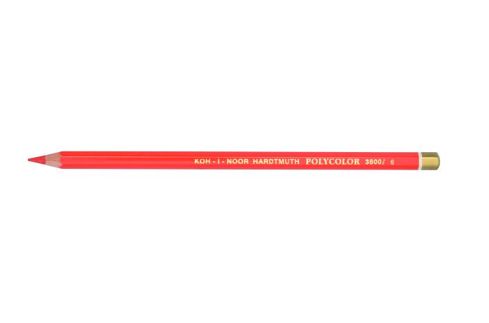 Polycolor- K&#252;nstlerfarbstifte  12 St&#252;ck  - 6 / Vermillion Red -