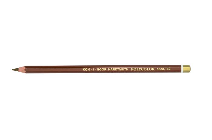 Polycolor- K&#252;nstlerfarbstifte  12 St&#252;ck  - 32 / Natural Sienna -