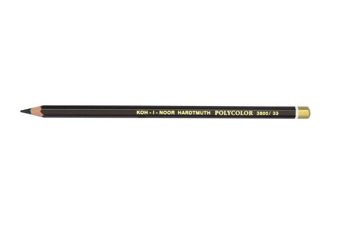 Polycolor- K&#252;nstlerfarbstifte  12 St&#252;ck  - 33 / Dark Brown -