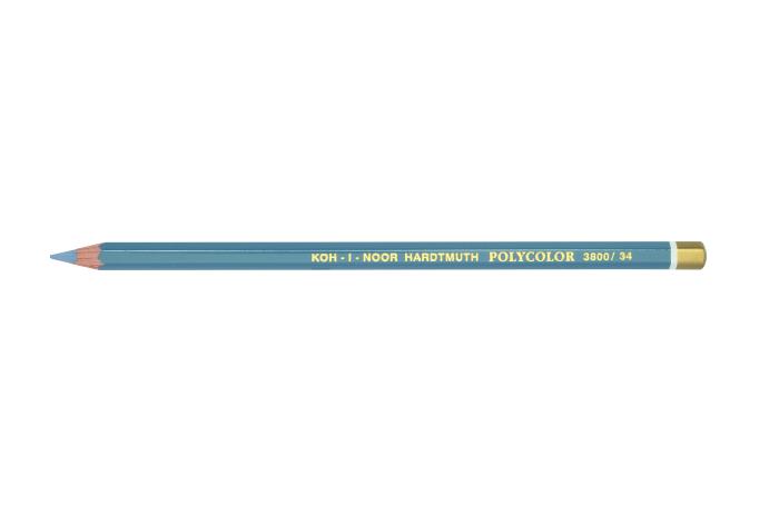 Polycolor- K&#252;nstlerfarbstifte  12 St&#252;ck  - 34 / Light Bluish Grey  -