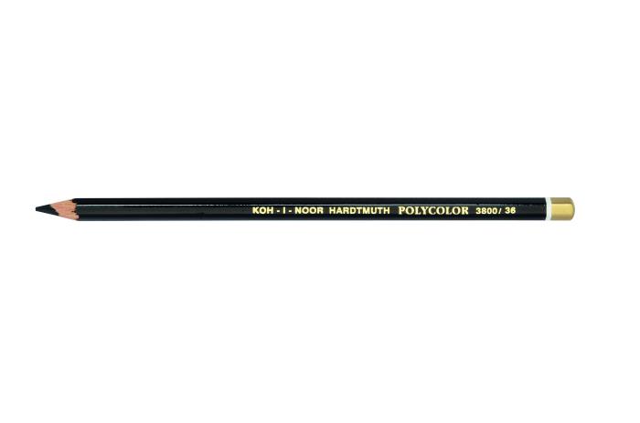 Polycolor- K&#252;nstlerfarbstifte  12 St&#252;ck  - 36 / Ivory Black -
