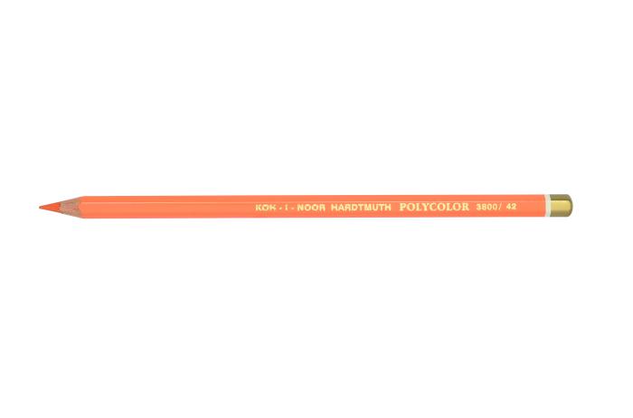 Polycolor- K&#252;nstlerfarbstifte  12 St&#252;ck - 42 / Chromium Orange -