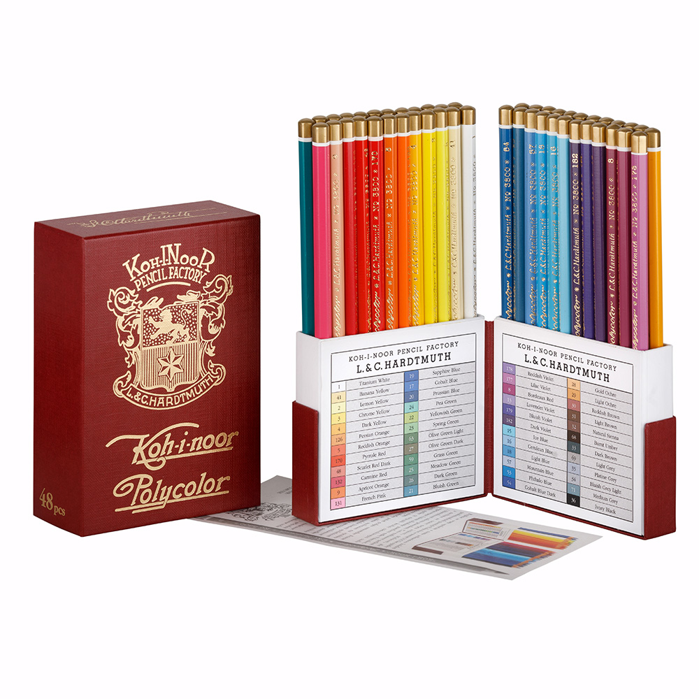 Polycolor- K&#252;nstlerfarbstifte  48er Set im Retro-Design