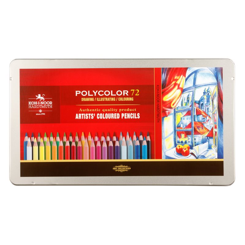 Polycolor- K&#252;nstlerfarbstifte  72er Set im Metalletui