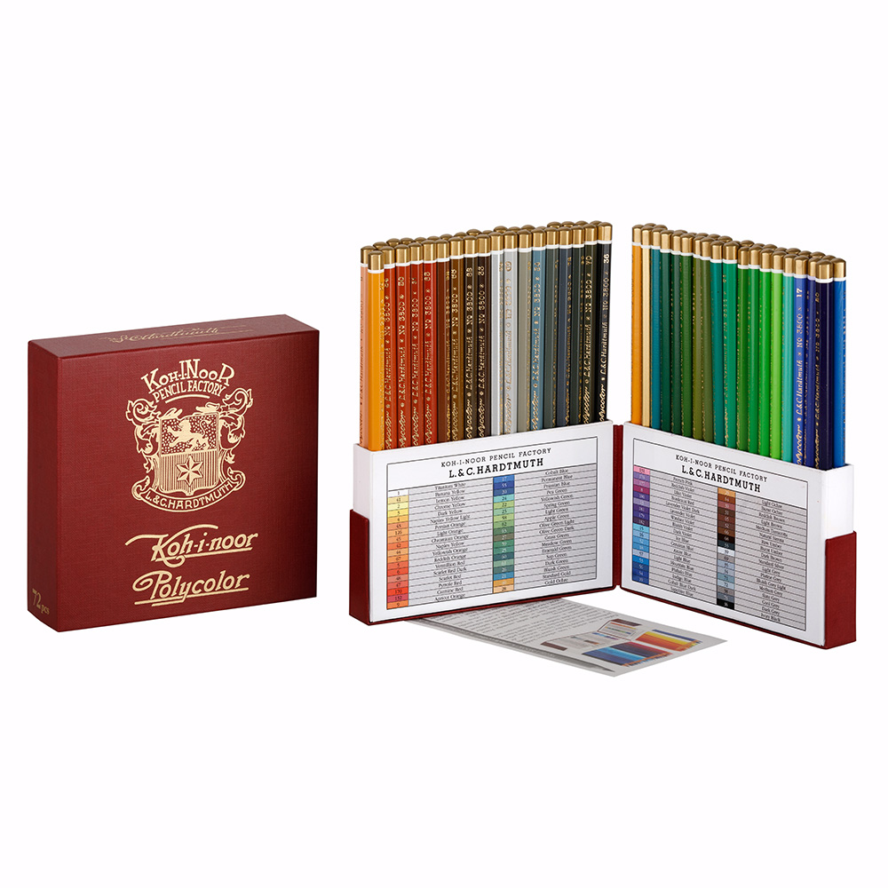 Polycolor- K&#252;nstlerfarbstifte  72er Set im Retro-Design