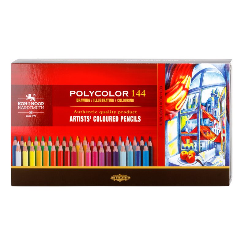 Polycolor- K&#252;nstlerfarbstifte  144er Set im Metalletui