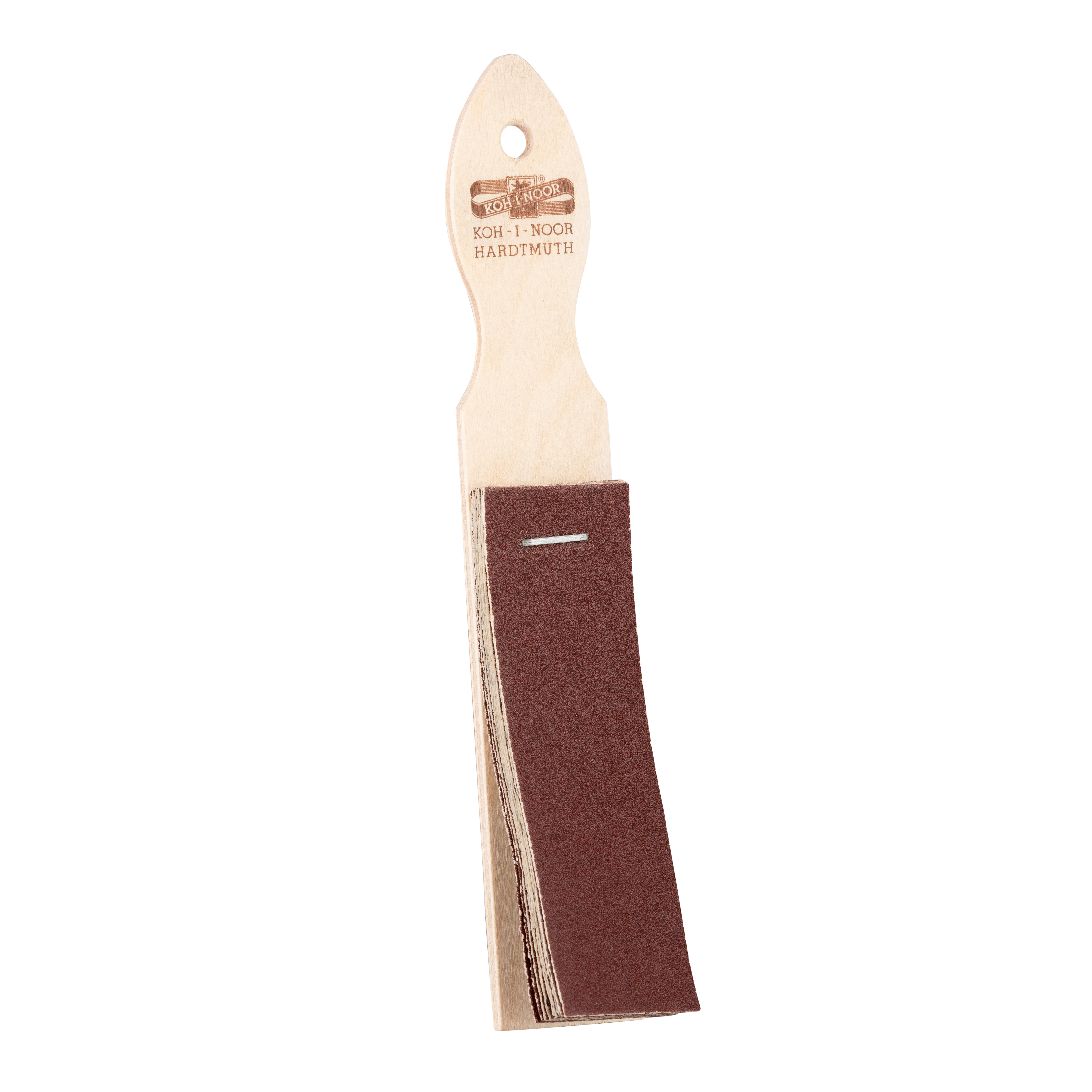 Sandpapier- Schleifer / Schleifbrettchen  mit 10 Blatt