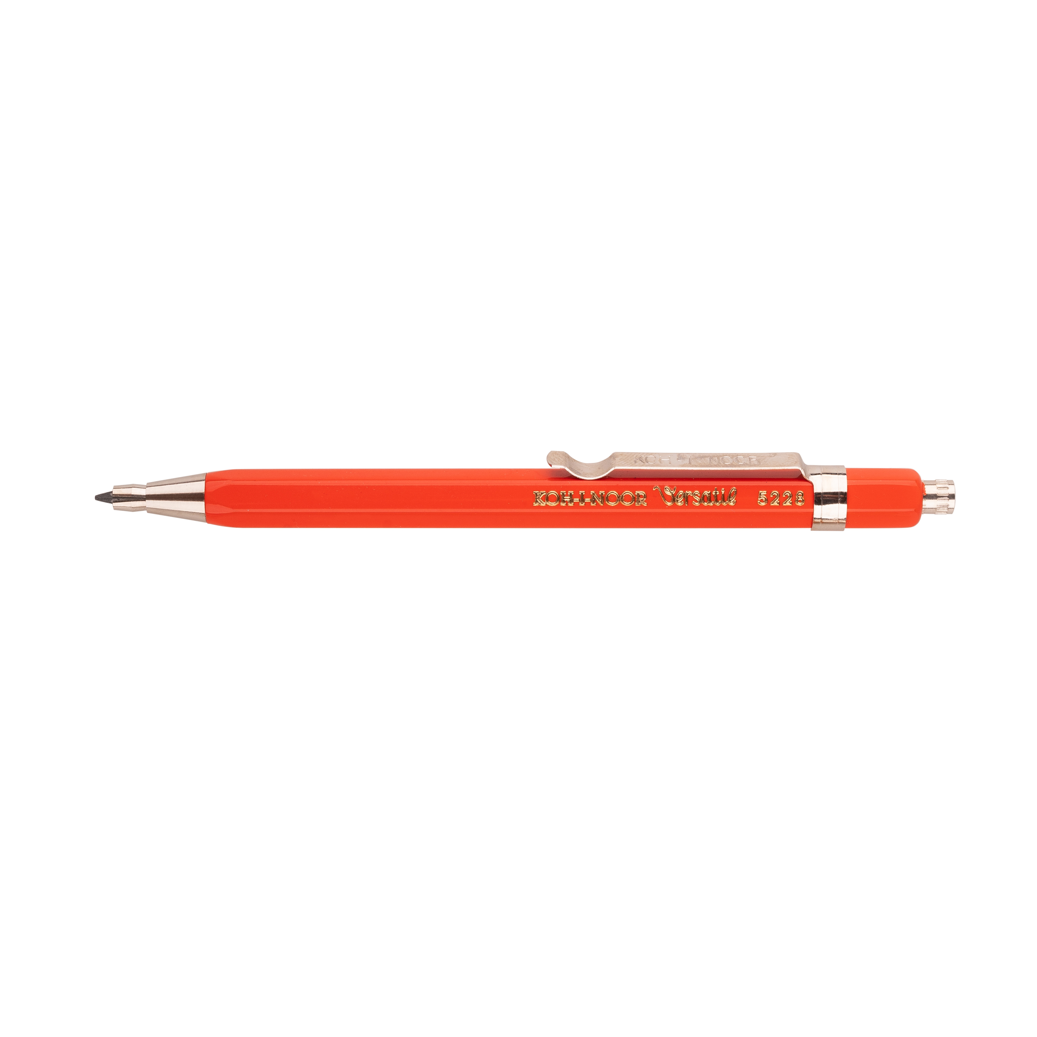 Druckbleistift  &quot; Versatil - kurz &quot;  2,0 x 90 mm Mine - Rot