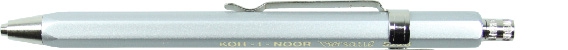 Druckbleistift &quot; Versatil - kurz &quot;   2,0 x 90 mm Mine - Silber