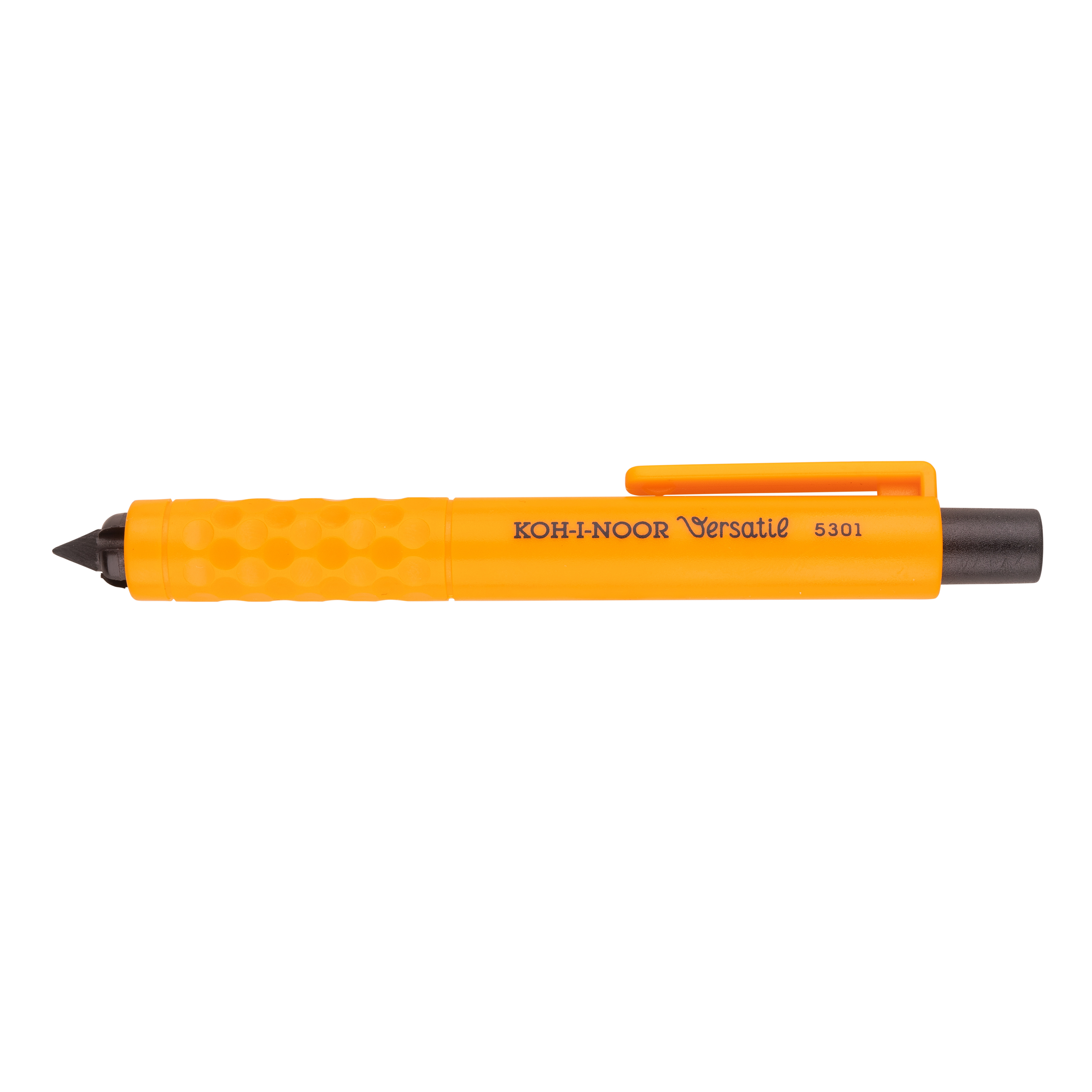 Druckbleistift Minenhalter  &quot; Versatil &quot;  5,6 x 120 mm Mine  - Gelb mit Clip &gt; 4KK 