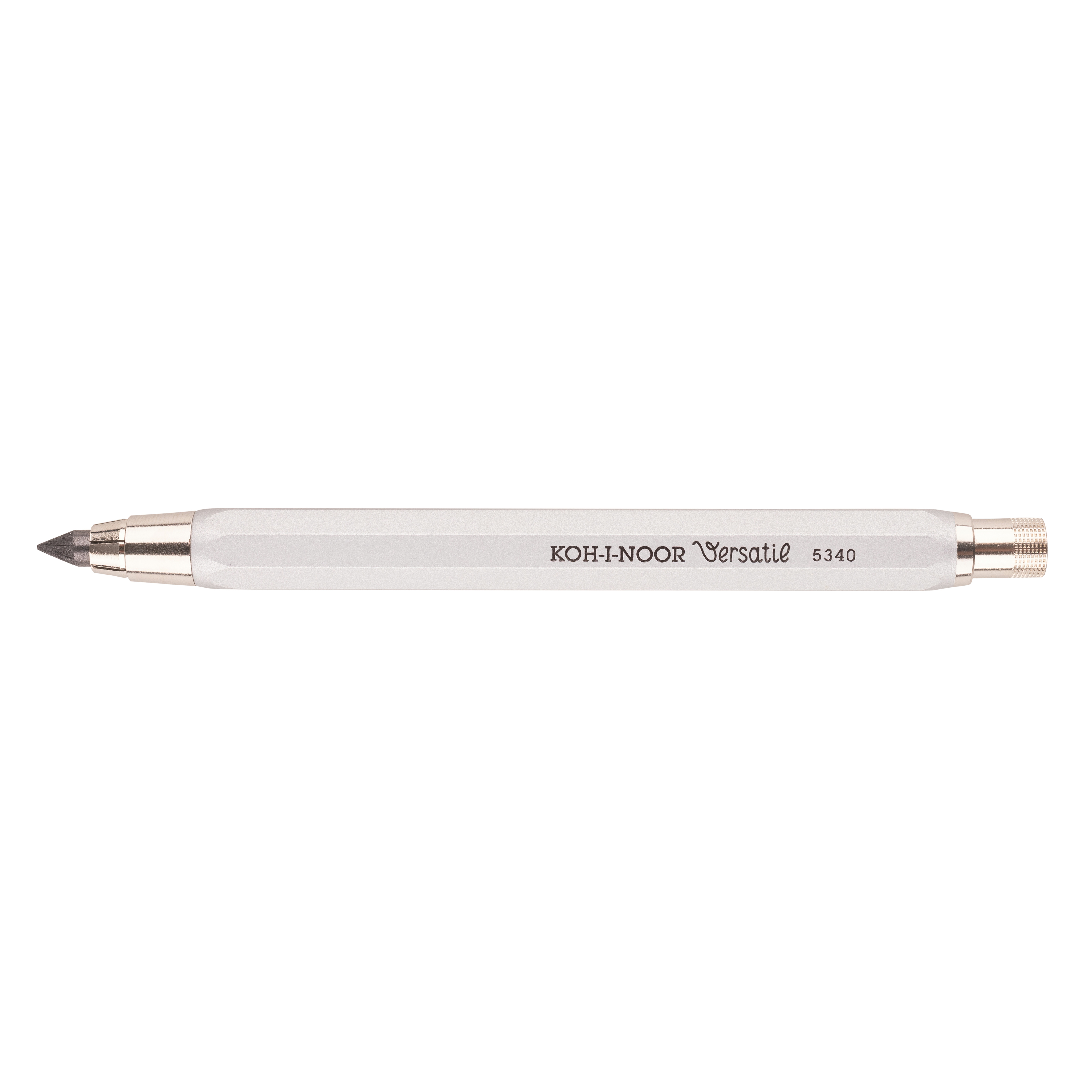 Druckbleistft  5,6 x 120 mm Mine - Silber -  inklusive Minenspitzer &gt; 9KK &lt;