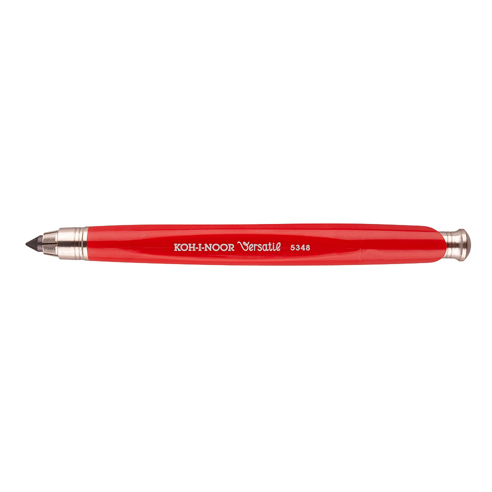 Druckbleistift &quot; Versatil &quot;  5,6 x 120 mm Mine - Rot - inklusive Minenspitzer &gt; 1KK &lt;